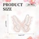 thumbnail image 2 of Uxcell 20Pcs Adornos de Apliques de Mariposa, Parches de Organza de Encaje de Doble Capa de 2 Pulgadas para Vestido de Boda Sombrero, Champagne, 2 of 6