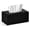 Black, variant on Rectangular Tissue Box Cover, Practical Tissue Box Holder for Home Use.Ideal for bathroom, bedroom, living room, office and vanity table.