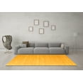 thumbnail image 3 of Ahgly Company Indoor Square Abstract Yellow Contemporary Area Rugs, 4' Square, 3 of 4