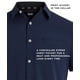 thumbnail image 3 of Camisa DKNY Lenox de manga corta con botones en azul marino, 3 of 6