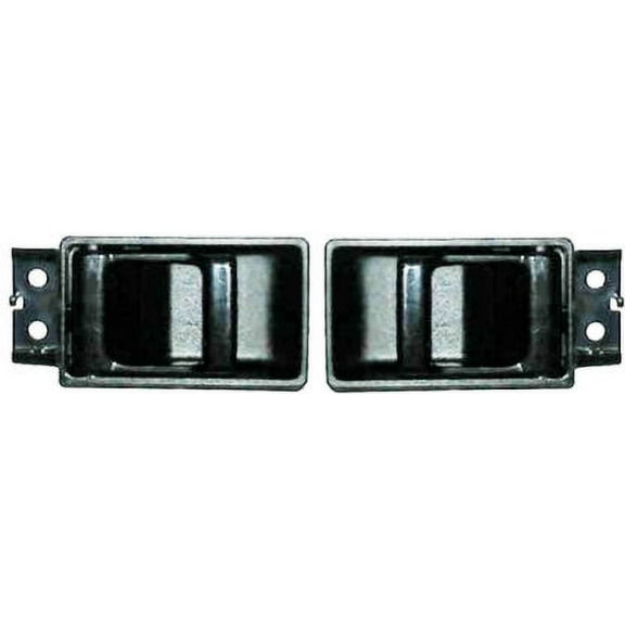 TRQ Door Handle Interior Inside Set for 86-95 Nissan Pickup Truck D21 Hardbody DHA35874