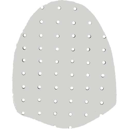 bowlingball.com Perforated White Microfiber (S6) Replacement Slide Sole