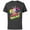 Charcoal, variant on Luke Skywalker vs Darth Vader Duel Retro 1980 Vibe - Short Sleeve Cotton T-Shirt for Adults - Customized-Black