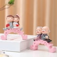 thumbnail image 3 of CIYISON Miniature Couple Figurines Romantics Resins Ornament Cake Toppers for Valentines Day Car Dashboard and Home Decors Gift, 3 of 9