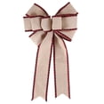 thumbnail image 1 of Coxeer Christmas Bows Linen DIY Large Ribbon Bows Wreath Bowknots Tree Topper Bows, 1 of 4