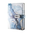 thumbnail image 3 of Diary with Lock Lock Journal Planner Organizer Lockable Secrets Journal Thick A5 Dark Blue, 3 of 8