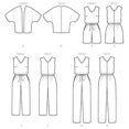 thumbnail image 2 of Butterick Patterns B6224KK0 Women's Kimono and Jumpsuit, KK (26W-28W-30W-32W), 2 of 4