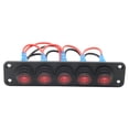 thumbnail image 4 of Panel de Interruptor de Palanca Yotijar 12V LED Multifuncional Resistente al Agua 5 Entradas, 4 of 10