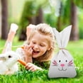 thumbnail image 3 of Cloth Easter Bag For Candy & Bunny Birthday Decorations Themed Bag For Easter Valentines Favors Some Bunny Is One, 3 of 8