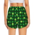 thumbnail image 4 of Vsdgher Happy St. Patrick's Day5 Print Women's Running Double Layer Shorts High Waisted with Pockets Elastic Yoga Workout Athletic Gym Sports, 4 of 8