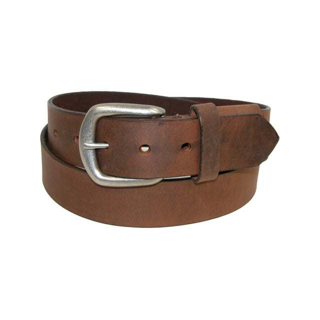 Boston Leather Aged Bark Leather Hidden Stretch Belt (Men's Big & Tall)