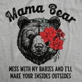 thumbnail image 2 of Womens Funny T Shirts Mama Bear Mess With My Babies and Ill Make Your Insides Outsides Sarcastic Tee for Ladies Womens Graphic Tees, 2 of 9