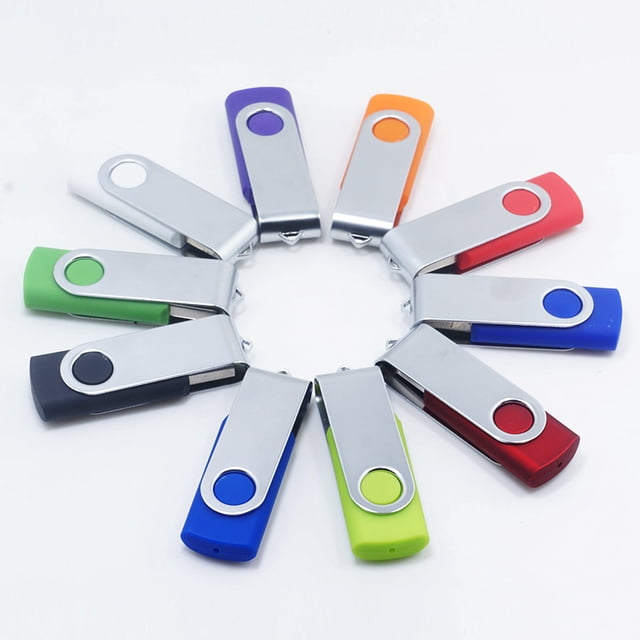 Unidad USB giratoria de regalo, unidad USB de uso dual para computadora de negocios, unidad USB de gran capacidad, unidad USB de 64 g económica