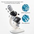 thumbnail image 2 of White Kids Microscope Science Kit With 100X-1200X Magnification Led Light Educational Stem Toy Lab Experiment Set For Beginners 8.66X4.72X3.15 Inches 0.71 Lbs, 2 of 2