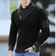 thumbnail image 5 of Gibobby Suéter cuello redondo hombre Sueter Ligero para Hombre, Cómodo Moderno Elegante, Poliéster(Negro,Extra Grande), 5 of 5