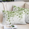 thumbnail image 2 of Sage Green Gradient Throw Pillow Covers, Abstract Polka Dots Vintage Modern Art Soft Breathable Pillow Cases with Invisible Zipper, King Size Pillowcases for Couch Bed Sofa Chair 20x36 Inches, 2 of 9