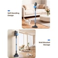 thumbnail image 5 of N8 Cordless Vacuum Cleaner Lightweight Stick with Powerful Suction 2200mAh Battery 40 Mins Runtime -Standing Rechargeable for Home Hardwood Floor Pet Hair Azure, 5 of 7