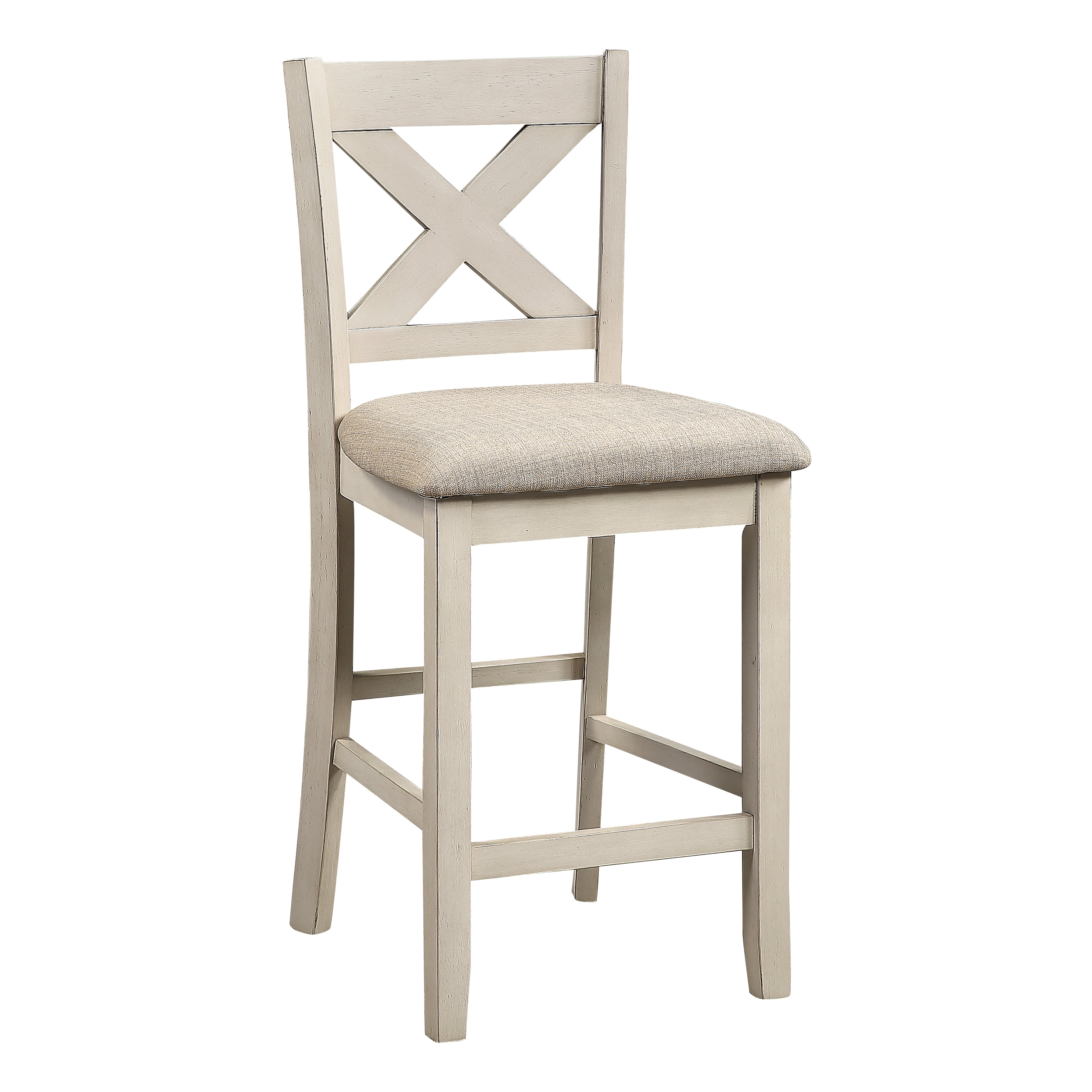 OSP Home Furnishings Century Dining Set with Table and 4 Stool in