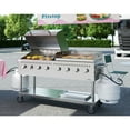 thumbnail image 5 of 60 in. 8-Burner Commercial Outdoor Propane Gas Grill with 30 in. Roll Dome Cover and 30 in. Griddle in Stainless-Steel, ETL Listed (CGKIT6-D30G30), 5 of 12