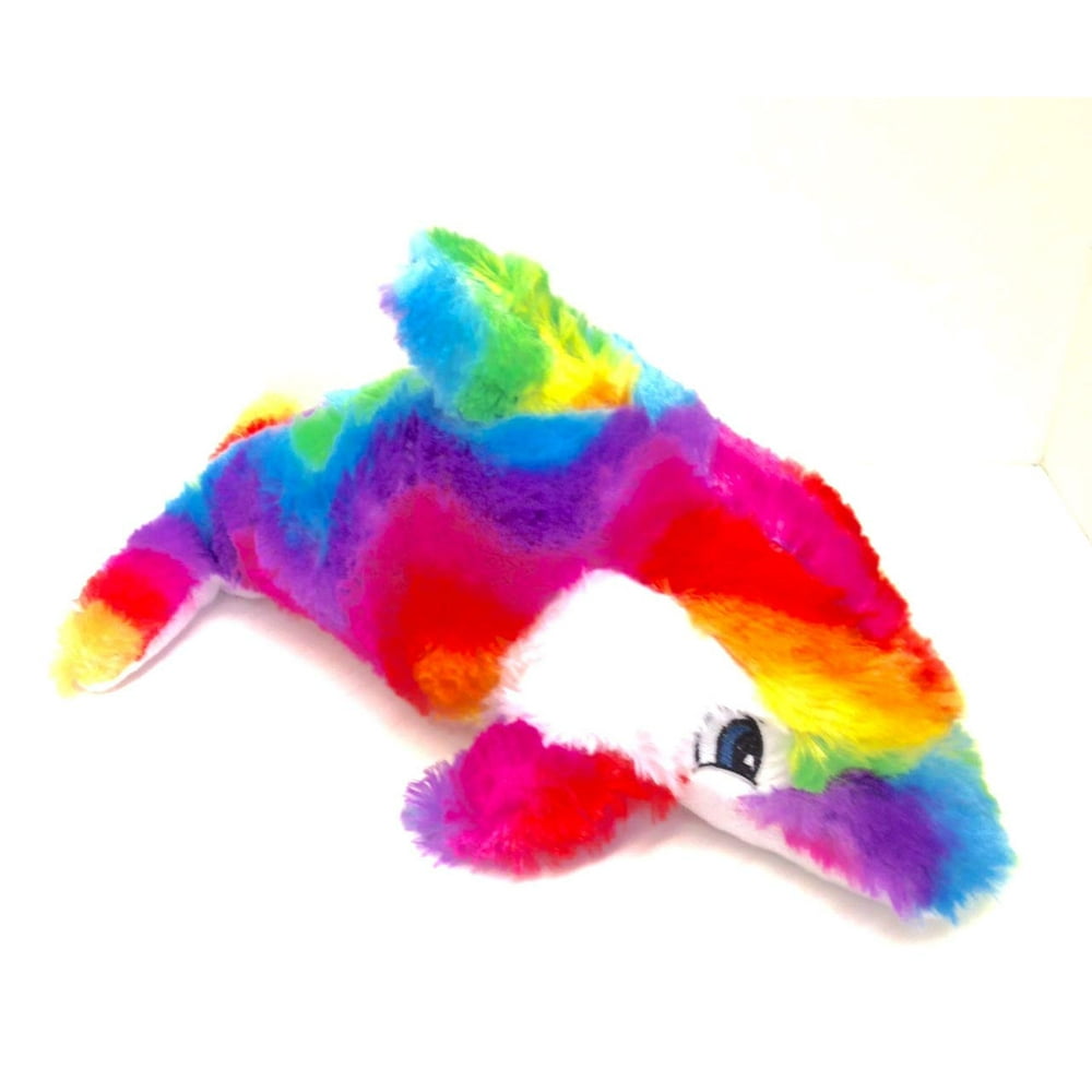 National Toy Rainbow Dolphin Plush Stuffed Animal 12"