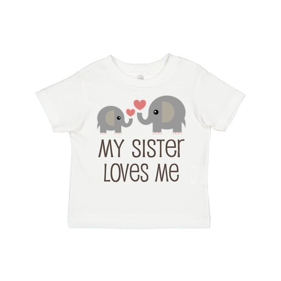 Inktastic My Sister Loves Me Boys or Girls Toddler T-Shirt