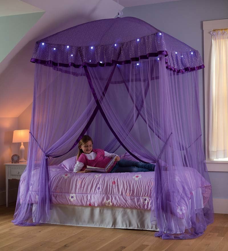 canopy girl twin bed