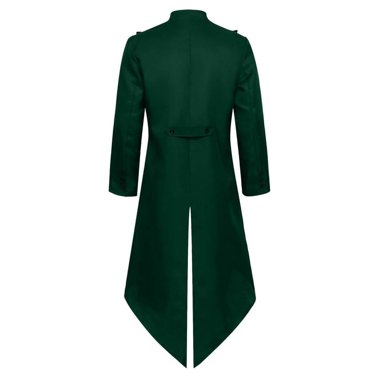 Mens Sequin Tuxedo Jacket Tails Slim Fit Tailcoat Dress Coat