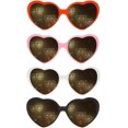 thumbnail image 1 of Gafas de sol de corazón 3d de 4 piezas con efectos de corazón Gafas de sol especiales en forma de corazón, 1 of 4