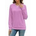 thumbnail image 4 of Fantaslook Fall Sweatshirts for Women Crewneck Long Sleeve Shirts Casual Tunic Tops Lightweight Pullover Sweatshirts, 4 of 8