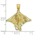 thumbnail image 4 of 14K Yellow Gold Spotted Eagle Ray with Holes Charm - 25mm, 4 of 6