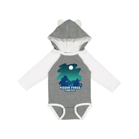 

Inktastic Smoky Mountains Pigeon Forge Tennessee with Bear Boys or Girls Long Sleeve Baby Bodysuit