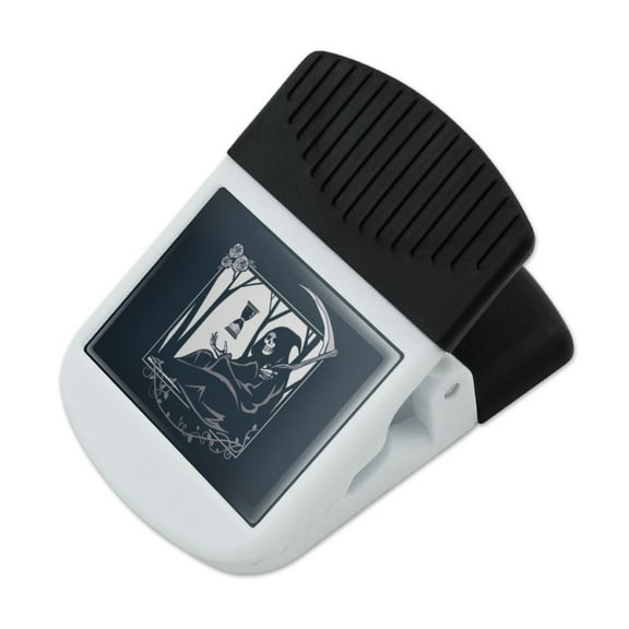 Death Grim Reaper Waiting With Hourglass Refrigerator Fridge Magnet Magnetic Hanging Hook Note Snack Clip