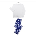 thumbnail image 1 of Ensemble de Pyjamas Familial 2 Pcs, Blouse à Manches Longues à Col Rond/revers à Imprimé Floral + Pantalon pour Adultes et Enfants, 1 of 6