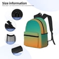 thumbnail image 3 of Disketp Orange To Teal Gradient1 Mochila Ligera Clásica con Múltiples Bolsillos, Mochila Casual para Hombre y Mujer, Ideal para Escuela, Trabajo y Viajes, 3 of 6