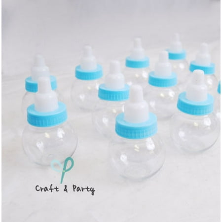 Fillable Bubble Bottles for Baby Shower Favors Blue Pink Party Decorations Girl Boy