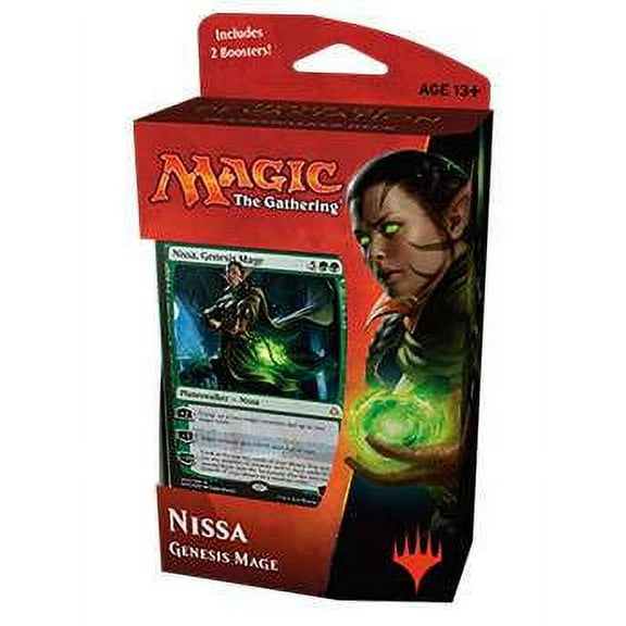 MtG Hour of Devastation Nissa, Genesis Mage Planeswalker Deck (Comes with 2 Booster Packs)