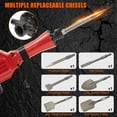 thumbnail image 6 of EastVita 3600W Demolition Jack Hammer 95A Jack Hammer Concrete Breaker Tool Kit, Set of 6 W/Case, Noise-Canceling Earplug, Shoulder Strap, 6 of 8