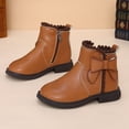 thumbnail image 2 of Toddler Girls Fall Winter Fashion Boots Casual Side Zipper Girls Shoes, 2 of 7