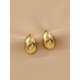 thumbnail image 3 of Pendientes metálicos de diseño sencillo, nuevos pendientes delicados y de alta calidad., 3 of 5