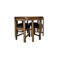 thumbnail image 2 of Comedor redondo madera Rematesmxmuebles Harrisburgh 4 sillas color nogal CONTEMPORANEO, 2 of 3