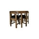 thumbnail image 2 of Comedor redondo madera Rematesmxmuebles Harrisburgh 4 sillas color nogal CONTEMPORANEO, 2 of 3