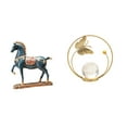 thumbnail image 1 of Escultura de bola de cristal de caballo de pie para escritorio, sala de estar, estantería, pasillo, chimenea, dormitorio, oficina, adorno decorativo F, 1 of 8