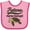 Pink and Fuchsia, variant on Inktastic Future Marine Biologist Turtle Boys or Girls Baby Bib