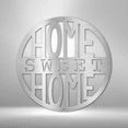 thumbnail image 3 of Home Sweet Home Circle Plain Steel Sign Laser Cut Powder Coated Home & Office Metal Wall Decor Multiple Sizes & Colors, 3 of 5