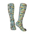 thumbnail image 4 of Balery Hawaiian Style Printed Novelty Socks Men's Women's Crew Socks Sports Socks Knee High Socks Cotton Socks Quirky and Cool Socks, 4 of 9