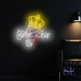 thumbnail image 2 of Shinelab Barber Shop Neon Sign, Barber Logo Led Sign, Babershop Wall Art Light, Hairdresser Wall Decor 26, 2 of 5