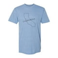 thumbnail image 1 of Gravity Trading Mens California State USA-Made Triblend Tee - Athletic Blue - Large, 1 of 1