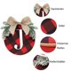 thumbnail image 3 of Decoraciones de Navidad ORIENTAL CHERRY - Joy Sign - Corona de cuadros de cuadros de búfalo para puerta delantera - Decoración rústica de madera de arpillera para el hogar, ventana, pared, casa de campo, interior y exterior Zhivalor OTTO-ZYS-0349, 3 of 7