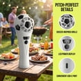 thumbnail image 7 of Fountwell Soccer Shaped Handheld Fan, Portable USB Rechargeable Mini Fan – Lightweight Stadium Fan for Game Day, Travel, Outdoor, 2026 Football Event Gifts, 7 of 7