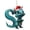 S, variant on OAVQHLG3B 26 Initial Letter Personalized Dinosaur Christmas Ornament Hanging Pendant Ornaments Plastic Initial Monogram Xmas Tree Decorations with Hanging Rope Unique Customized Funny Gift for Kids,I